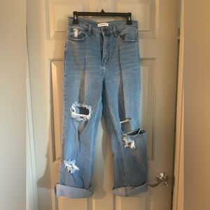 Indigo Light Blue Boyfriend Jeans